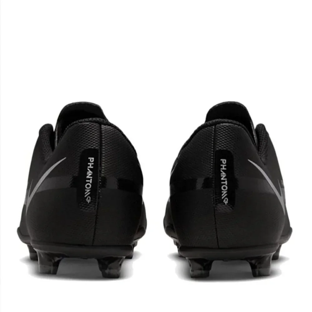 Nike Jr Phantom GT2 Club MG/FG Youth Soccer Cleats Size 5Y Black/Metallic/Silver
